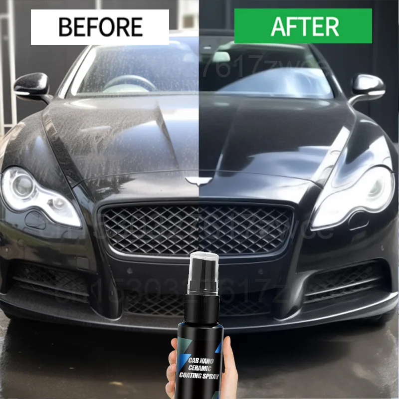 Auto Nano Ceramic Car Coating Quick Detail Spray-Extend Protection of Waxes  Sealants Nano Coatings Quick Waterless Paint Care