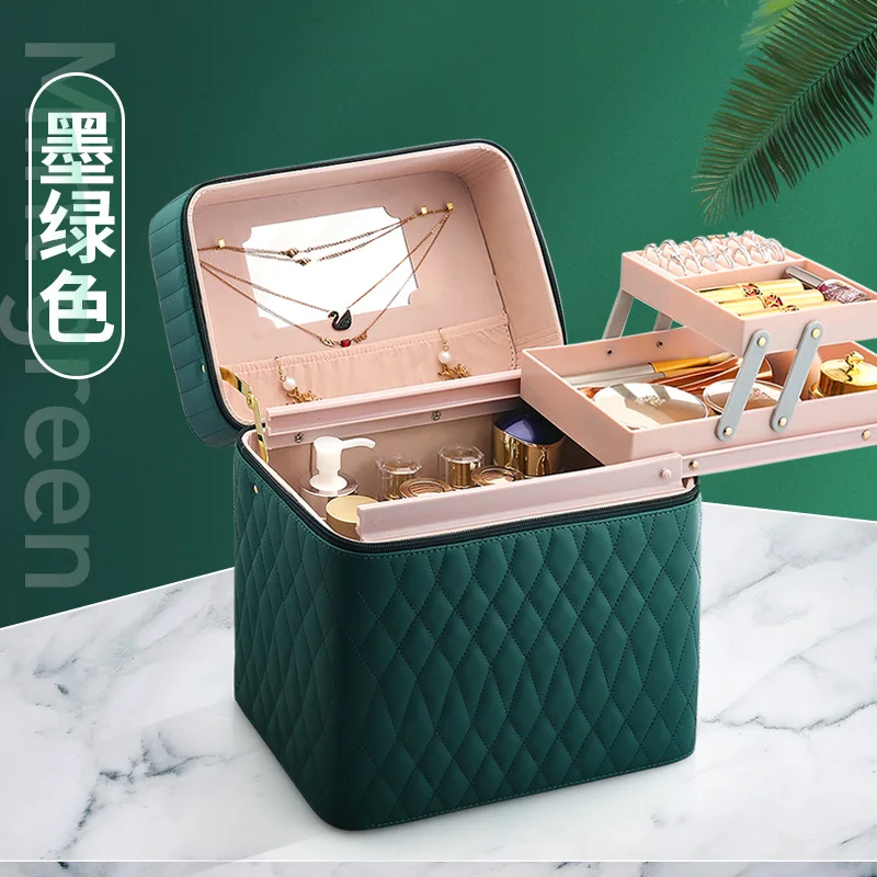 Large Capacity Cosmetic Bag Women Travel Portable Multi-functional Storage Box