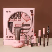 Makeup Case Gift Set Makeup Gift For Girls High Pigmented Lip Gloss BB Cream Eye Shadow Blush Concealer Eyebrow Pencil Cosmetics 1