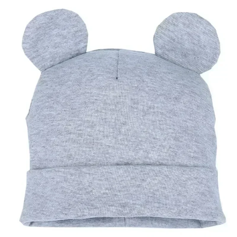 Baby Hat for Boys and Girls Spring Autumn Cute Ears Toddler Hat Infant Cap for Kids Love Papa Mama Print Baby Beanies 3