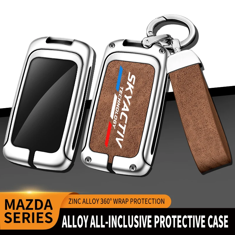 For Mazda 3D Logo Sport Alloy Car Home Key Fob Keychain Ring Decoration  Gift