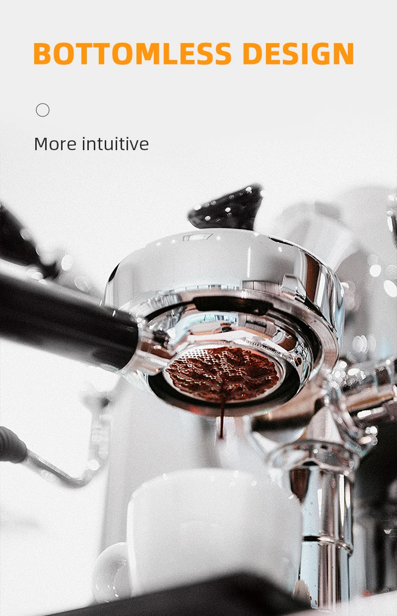 Kaffee bodenloser Sieb träger 58mm Edelstahl mit 2-Tassen-Korb für Brevi lle Bes920 980 990 Espresso Barista Zubehör – Detail 7