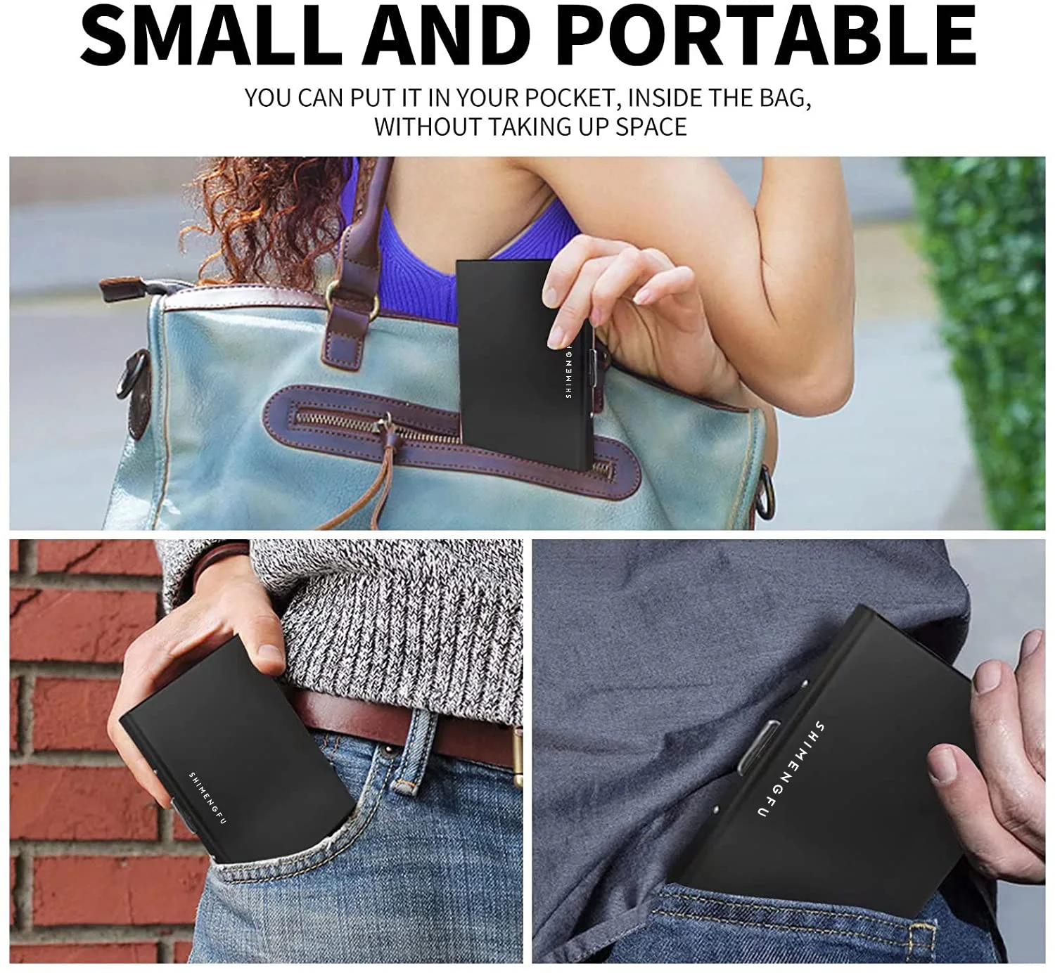 Slim Stainless Steel Credit Card Holder RFID Blocking Travel ID Cardcase Debit Card Box Metal Wallet for Men And Women wallet card holder credit card wallet credit card holder card holder card wallet id card case id card holder