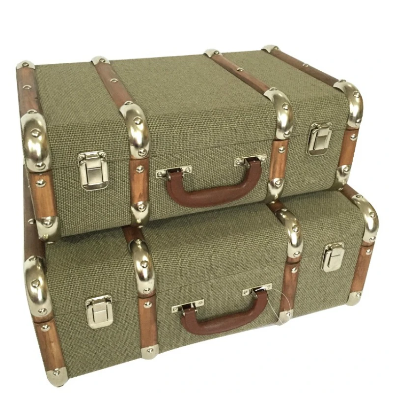 

RY16A016 OBM classical retro wooden storage chest trunk