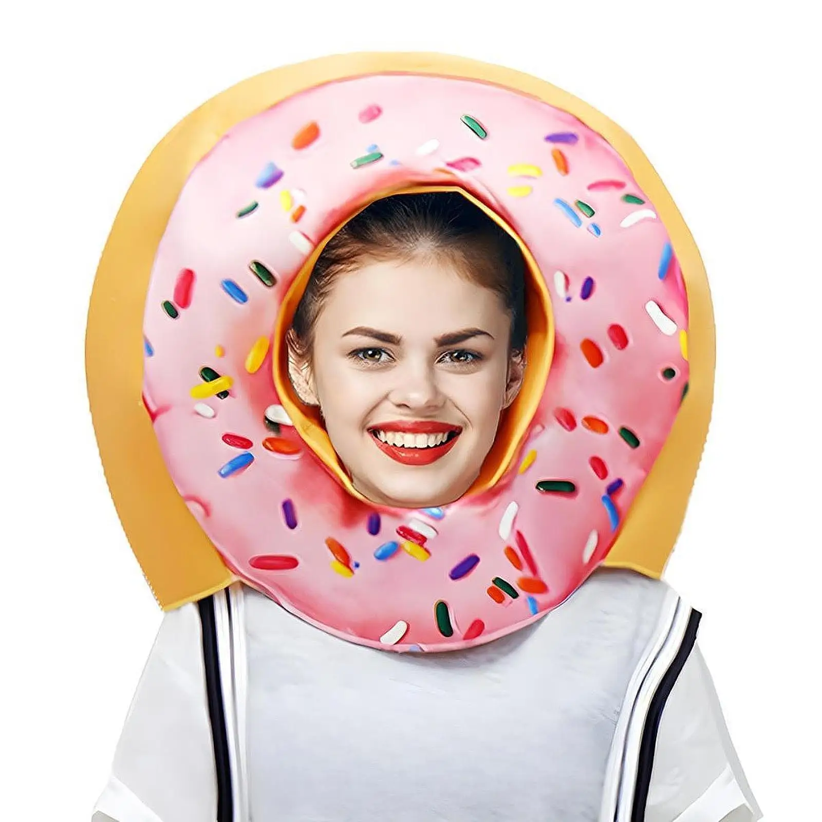 Donut Hat Cosplay Unique Costume Hat for Carnival Stage Performance Birthday