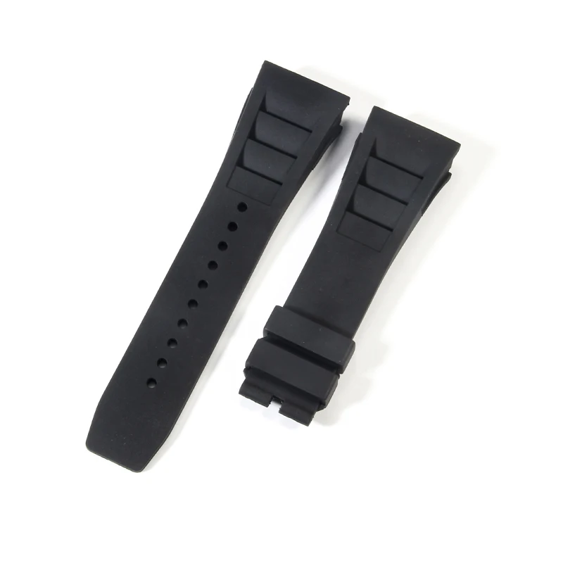 High-Quality Waterproof Soft Rubber Watch Strap for Luxury Sports Watches