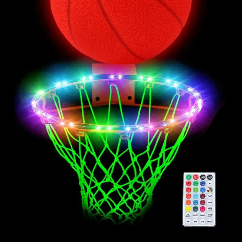 

Basketball Rim Lights With Remote Basketball Rim Led Light With Remote Control 16 Color Change Light Up Basketball Rim Light