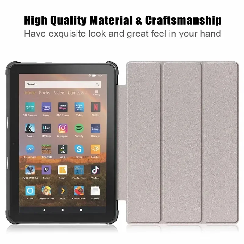 Kids Magnetic Smart Cover for Tablet - Durable Protective Case for 8 Tablets