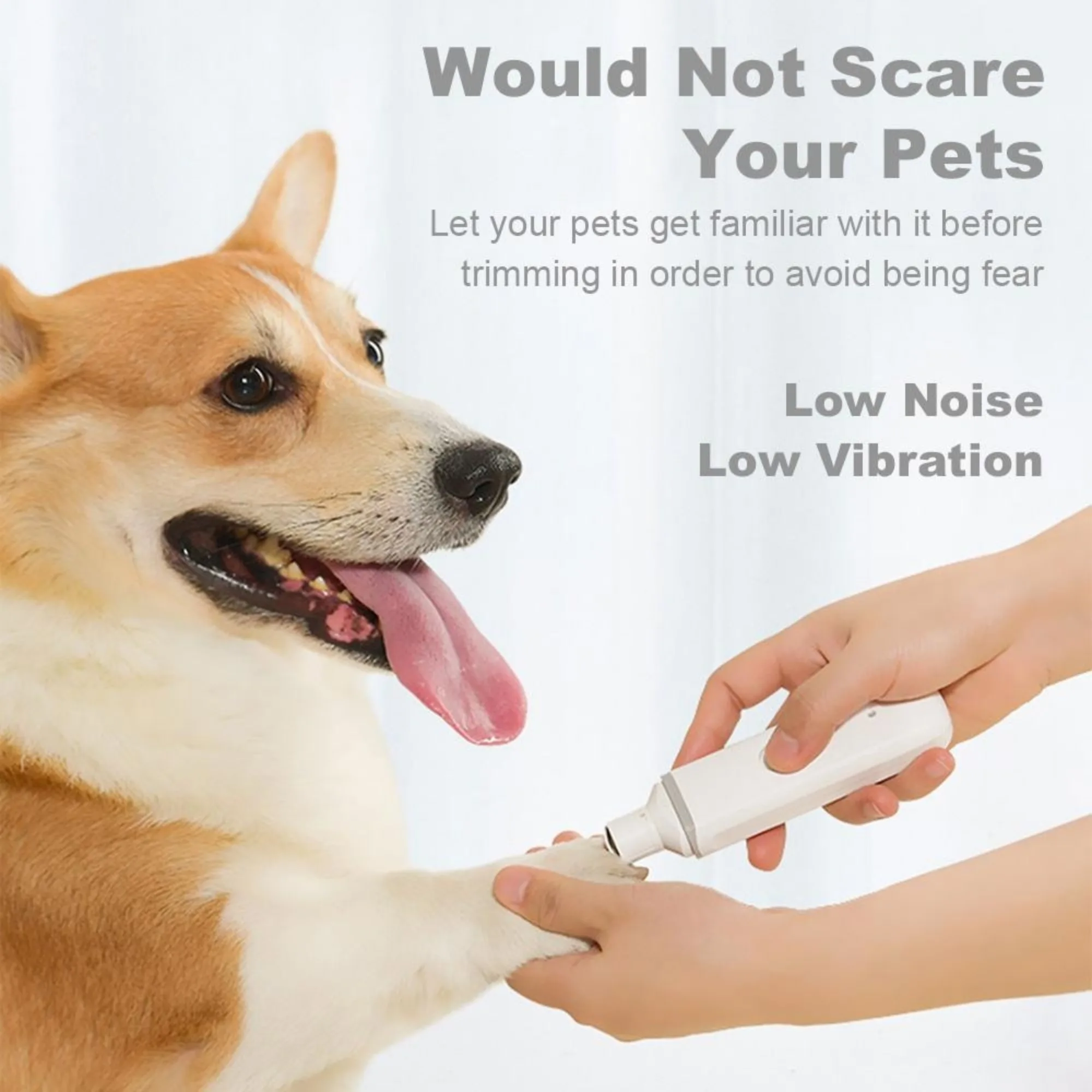 Youpin Pet Nail Clipper Cat Dog Electric Grinder Trimmer Rechargeable Polisher USB Electric Pet Grooming Tool Pawbby