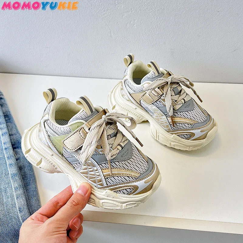 

Kids Sneakers 2023 Summer Autumn New Fashion Versatile Boys Fashion Casual Sports Running Girls Breathable Soft Bottom Shoes