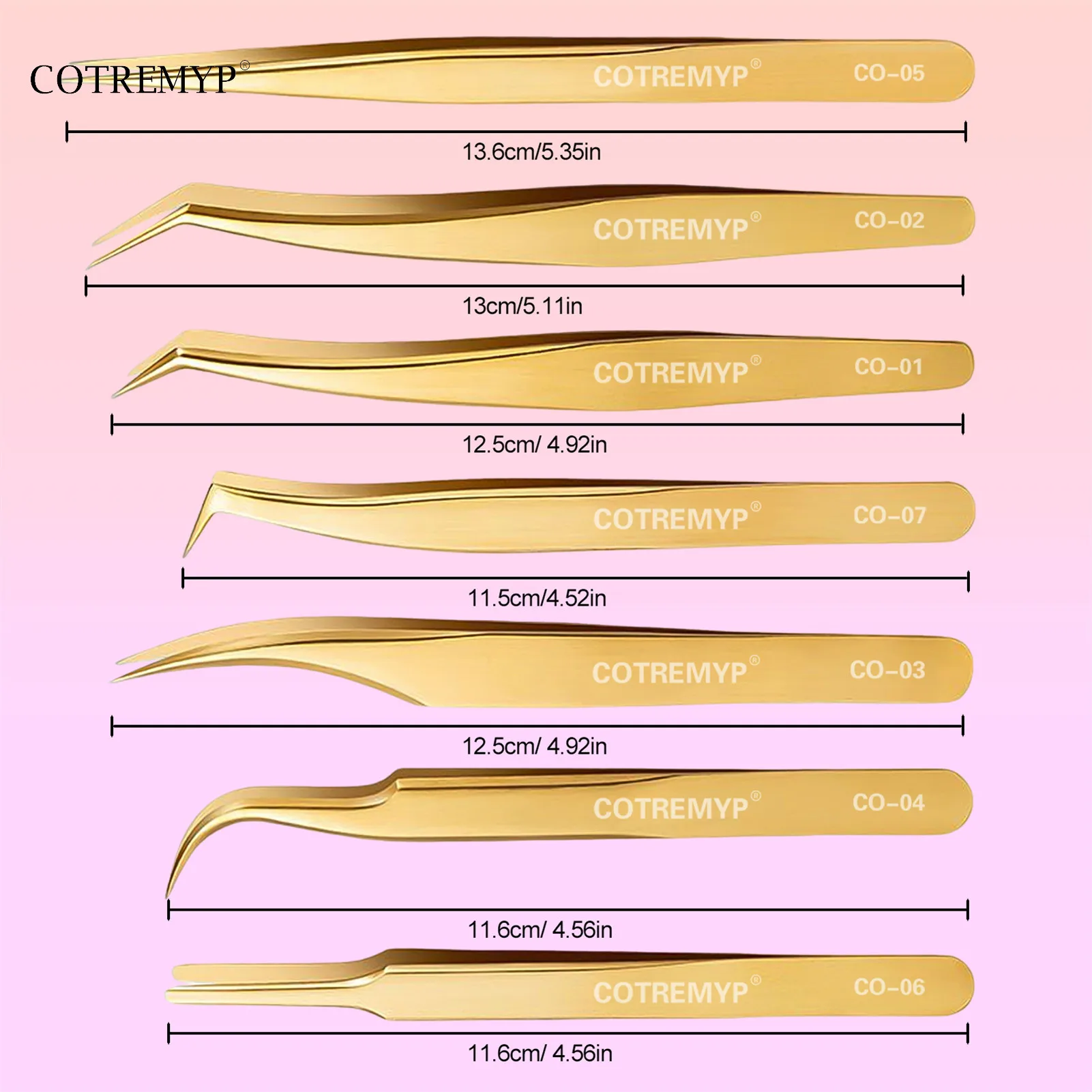 Eyelash Extension Tweezers Eyelash Extensions Tools Hair Removal Eyelash tweezer for professional makeup Volume Fans 4