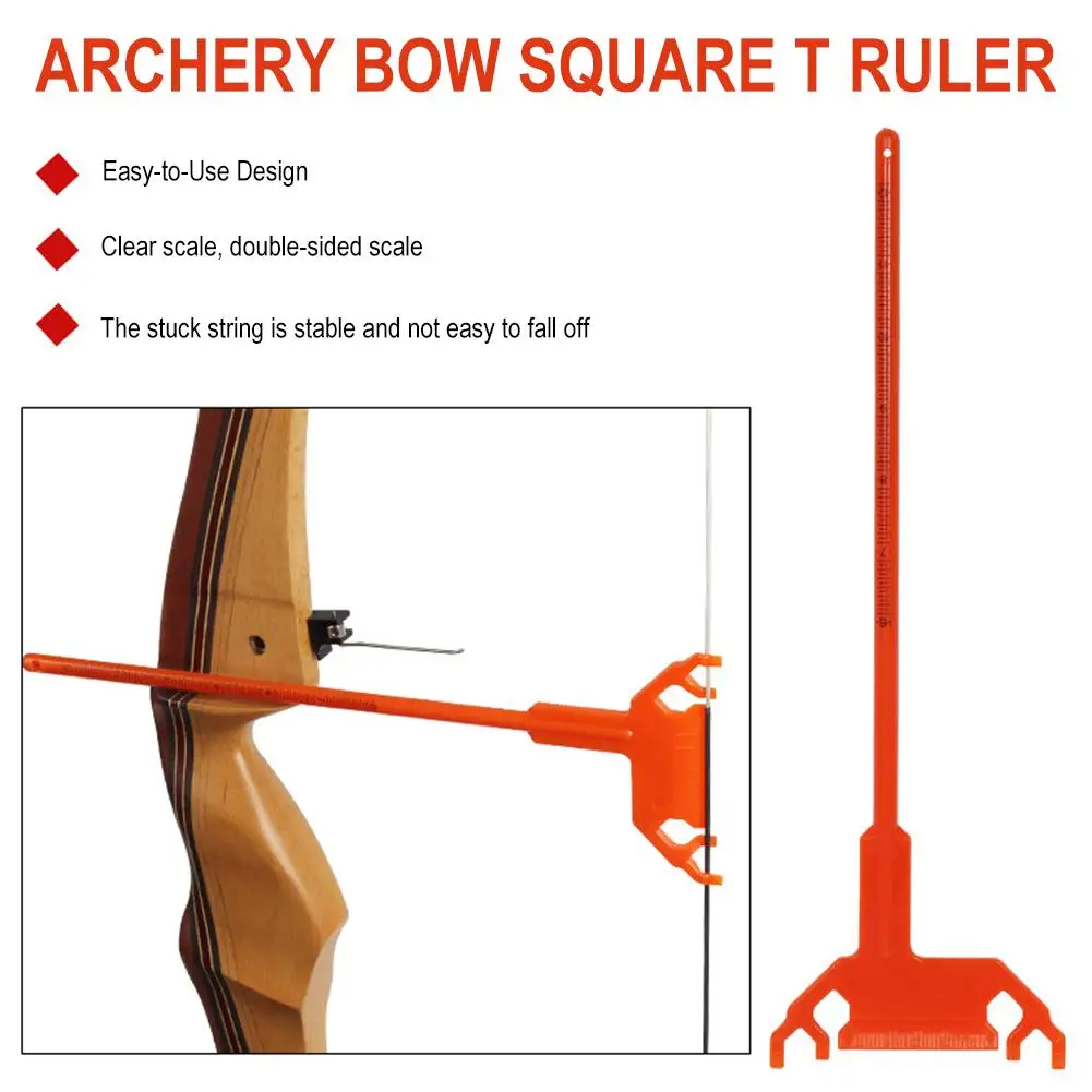 

Archery T Square Bow Ruler Tuning Tool ABS Material Scale Recurve Arrow Points Bowstring Positioning Compound Bow Nocking F2Y4