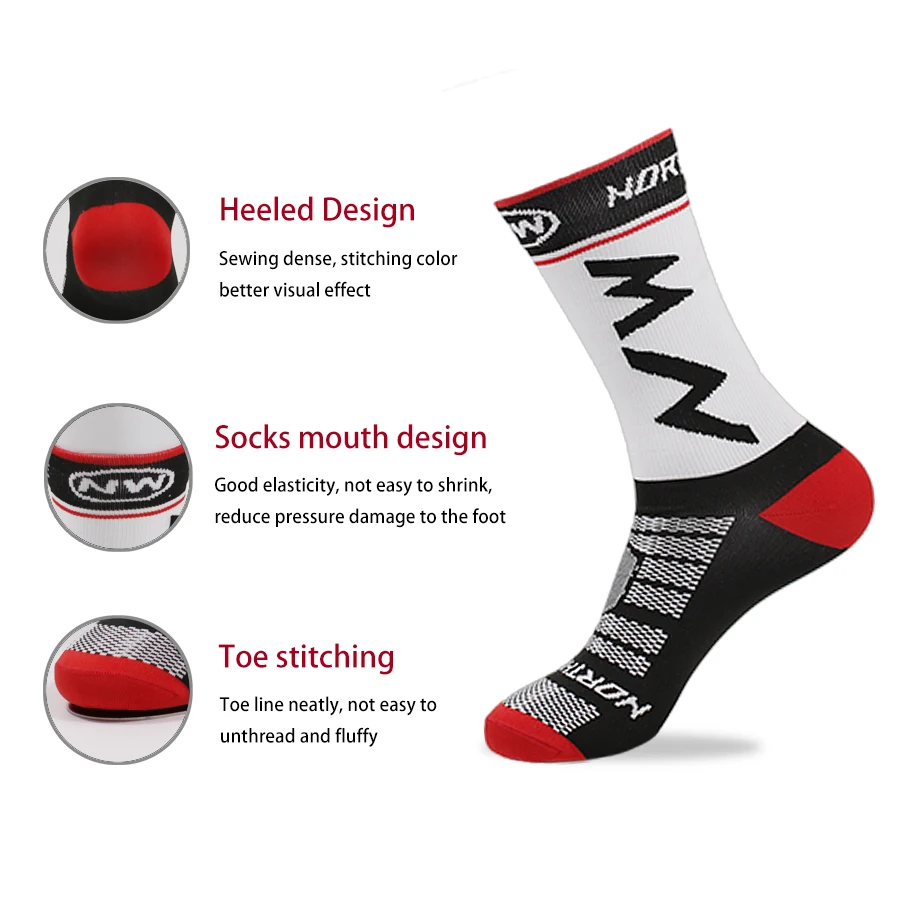 Sports Socks 3 Pairs Breathable Running Cycling Outdoor