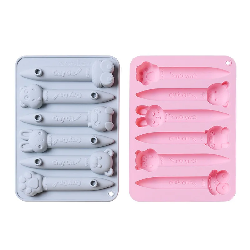 Crayon Molds Silicone Oven Safe Double Tipped 3D Silicone Crayon Molds 2  Shapes