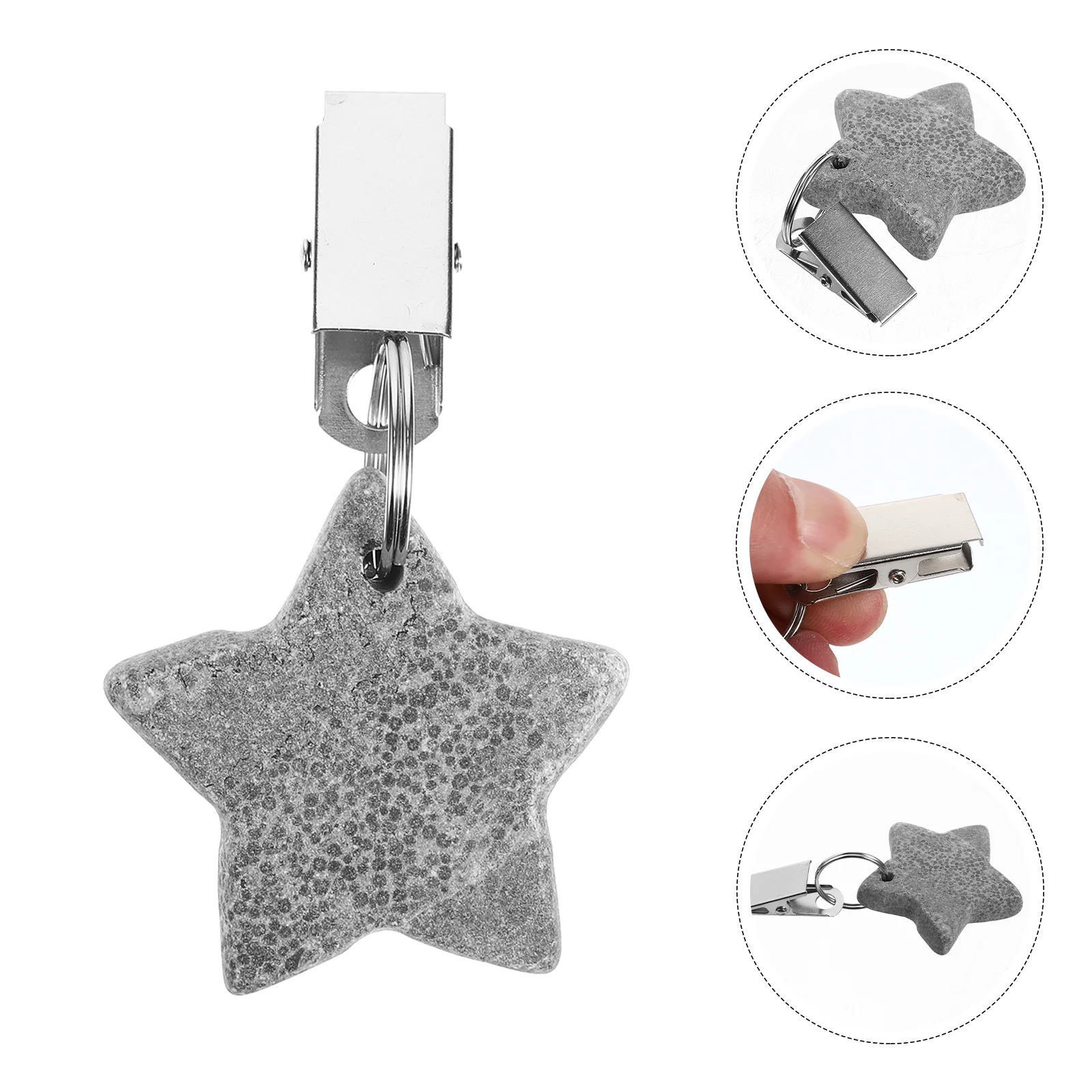 

Tablecloth Clips Star Shaped Tablecloth Weights Tablecloth Pendants Weights With Clip For Picnic Wedding Party 4x4cm