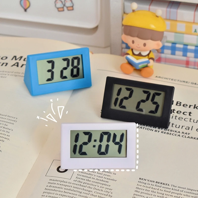 Sveglia Digitale Piccola Con Display LCD, Orologio Da Tavolo Elettronico Con Temperatura E Umidità, Allarme, Per Ufficio, Casa E Dormitorio Studentesco