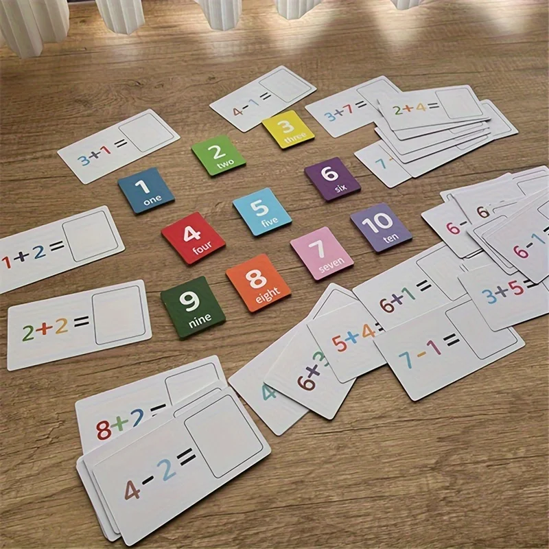Children's math early education teaching aids, number cognition matching, mathematical operations learning, educational toys