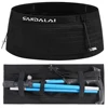 Slim Running Belt for Women Men with Phone Holder Fanny Pack Elastic Runner Belt for Triathlon Marathon Cycling Mountaineering 3