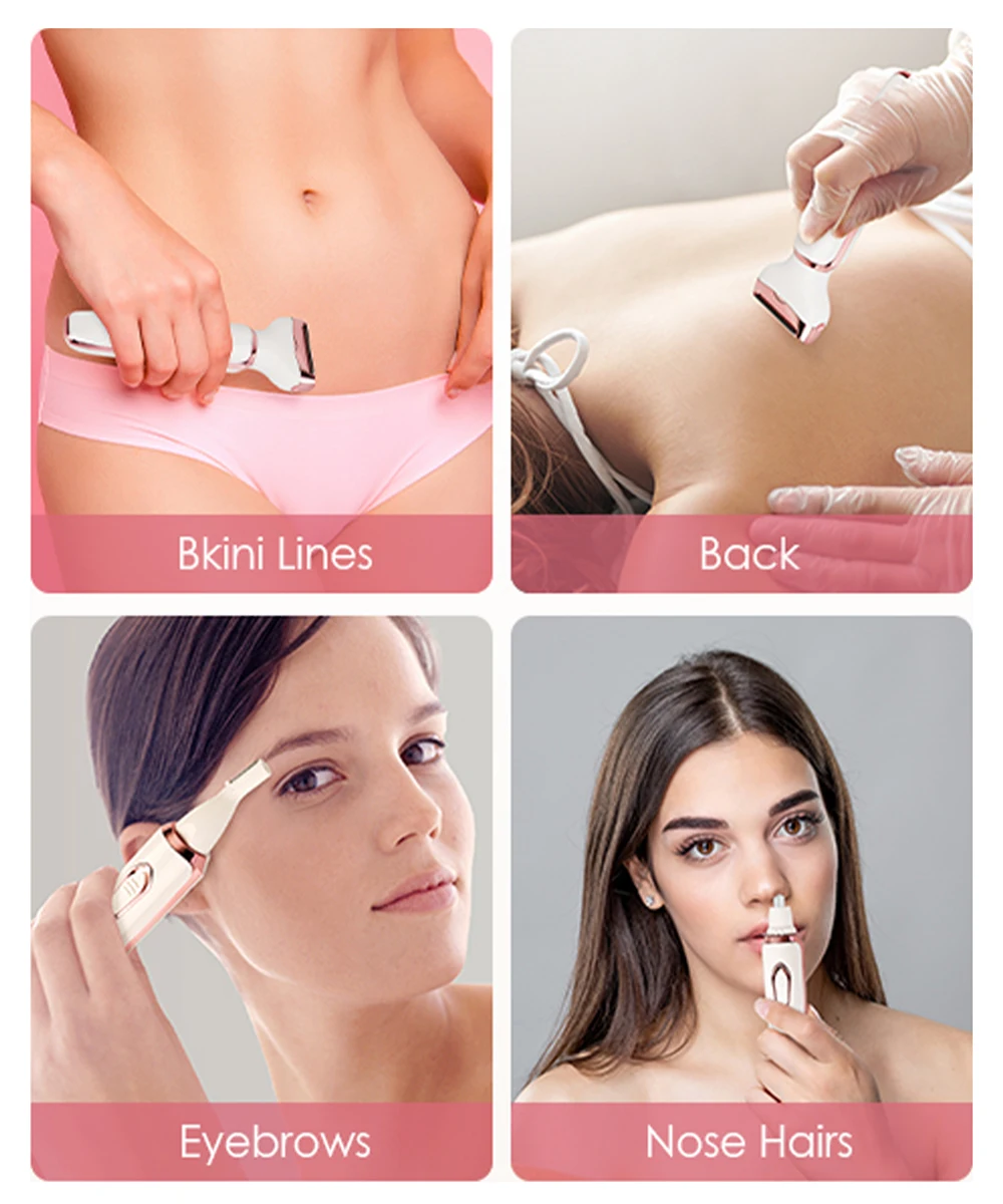 epilator trimming delicate areas