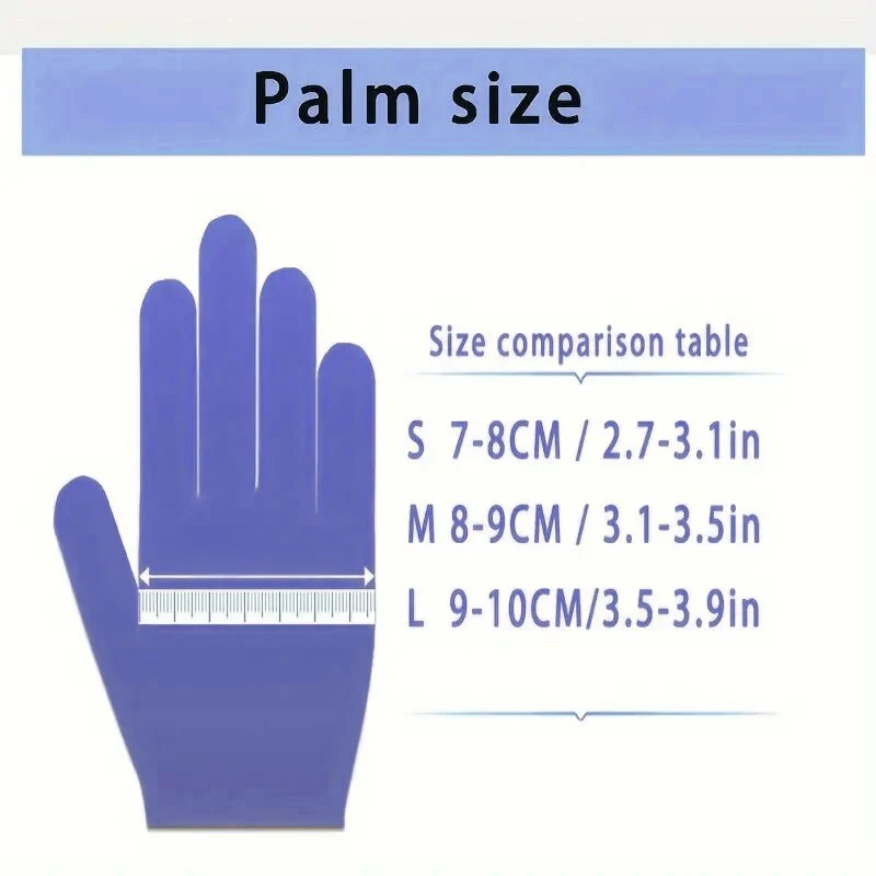 Disposable Nitrile Gloves 50/100PCS for Kitchen Cleaning Tattoo Hair Dyeing Manicure Waterproof Household Cleaning Tools