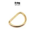 Light gold D ring