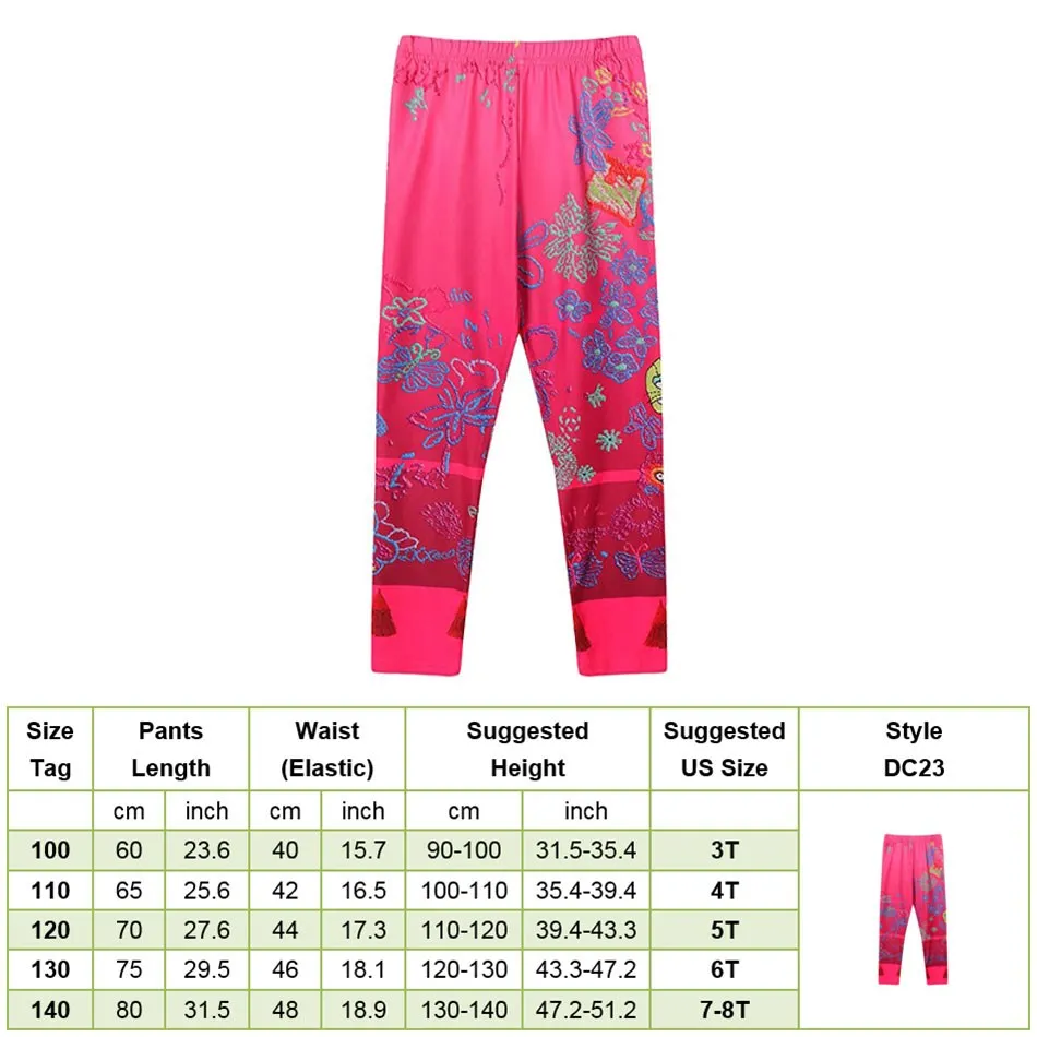 Girls Encanto Pants Children Cartoon Mirabel Printed Pajamas Bottoms Kids Sleeping Homewear Kids Cosplay Costume Trousers 3-8T