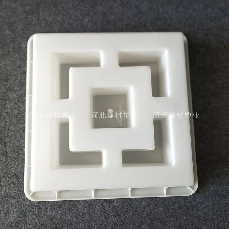 Cement Antique Flower Brick Mold Square Garden Wall Making Brick Mould 3D Carving Concrete Plastic Paving Molds 30x30x7cm