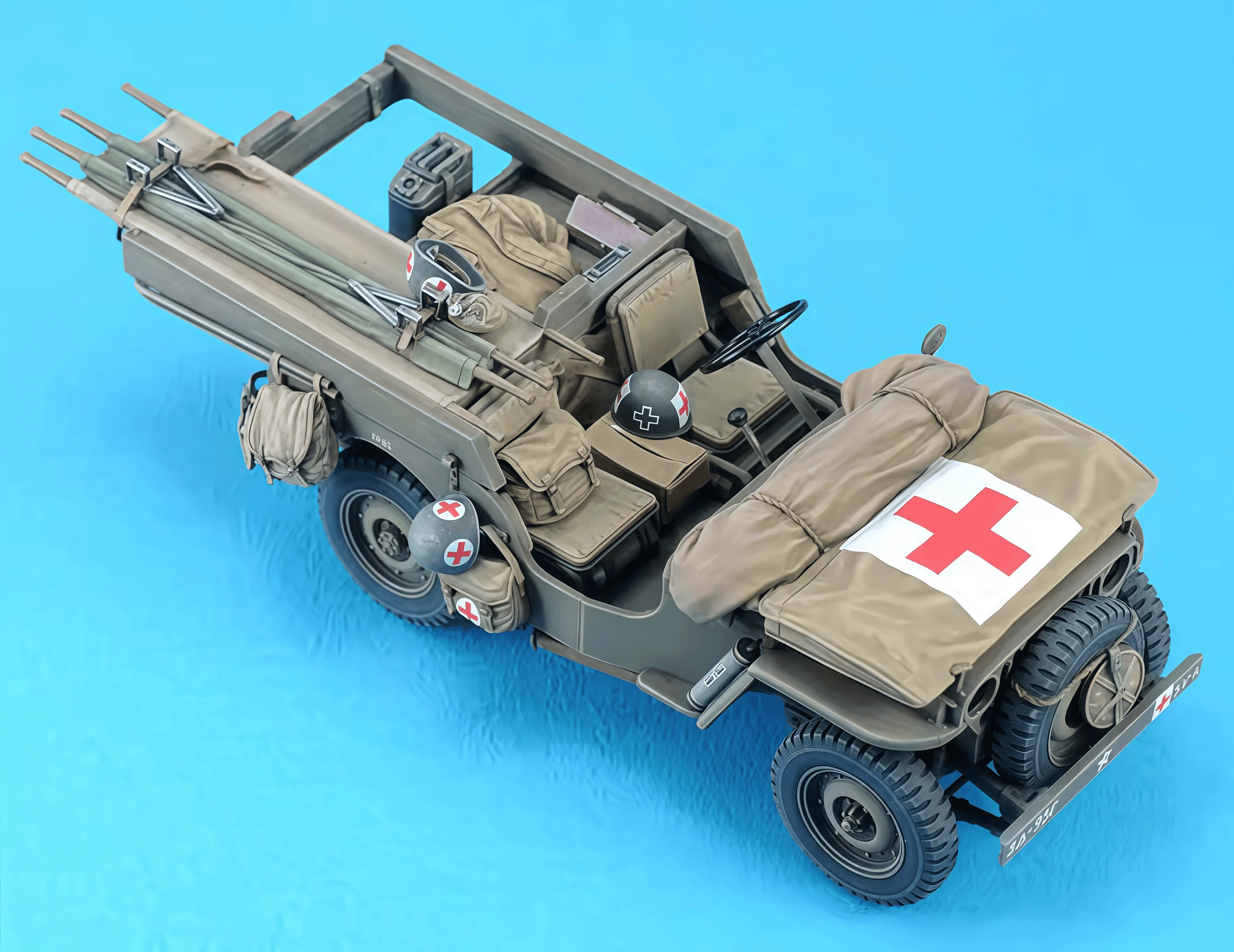 1/35 캐스팅 레진 모델 조립 키트, GK, 윌리스 수정 부품, 도색되지 않음