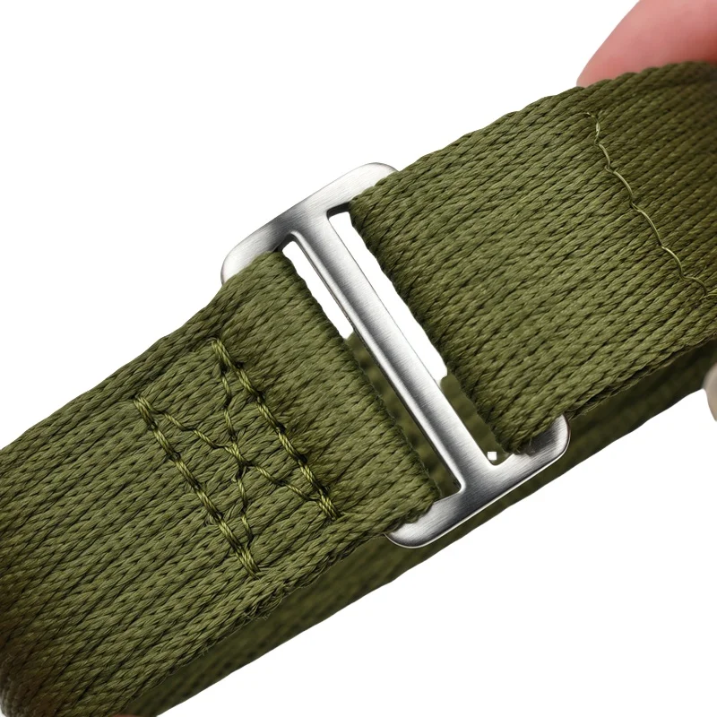 Nylon Hook and Loop Fastener Watch Strap Bracelet - Universal Replacement Wristband