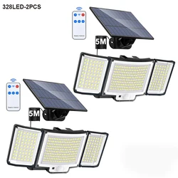 High-Powered Waterproof Solar Security Light with Motion Sensor (328LED-2PCS)