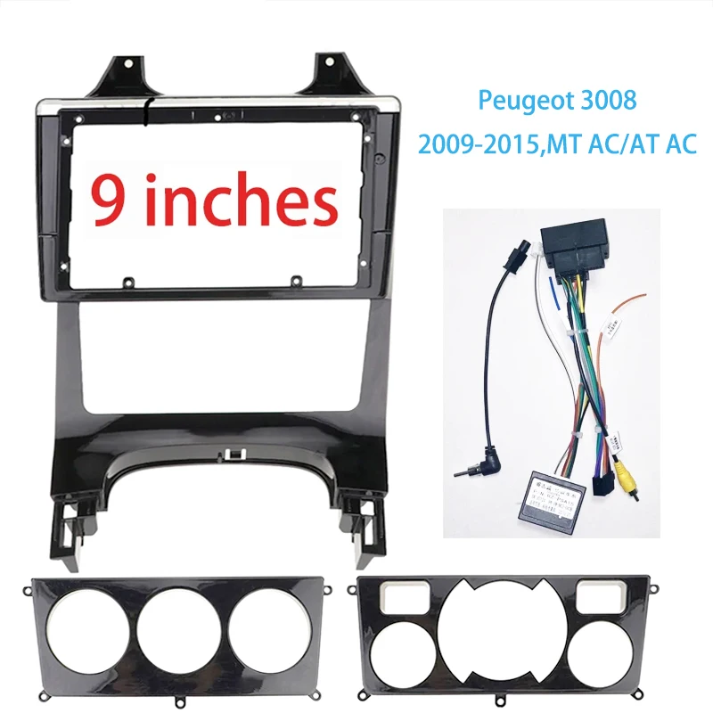 

Car Frame Fascia Adapter Canbus Box For Peugeot 3008 308 2009-2012 Android Radio Dash Fitting Panel Kit