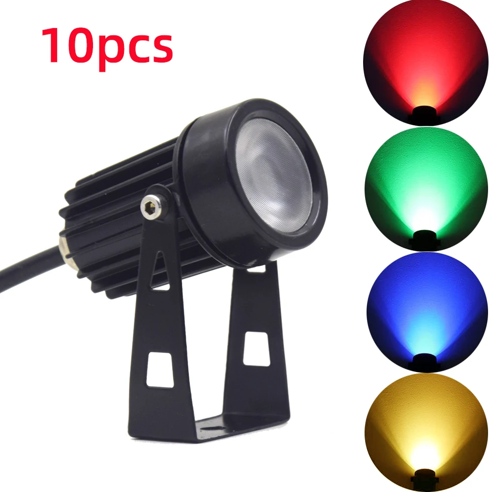 

10pcs Ac85- 265v Led Garden Lighting 6w Spike Lawn Lamp Waterproof Led Light Garden Decoration Outdoor Spotlights