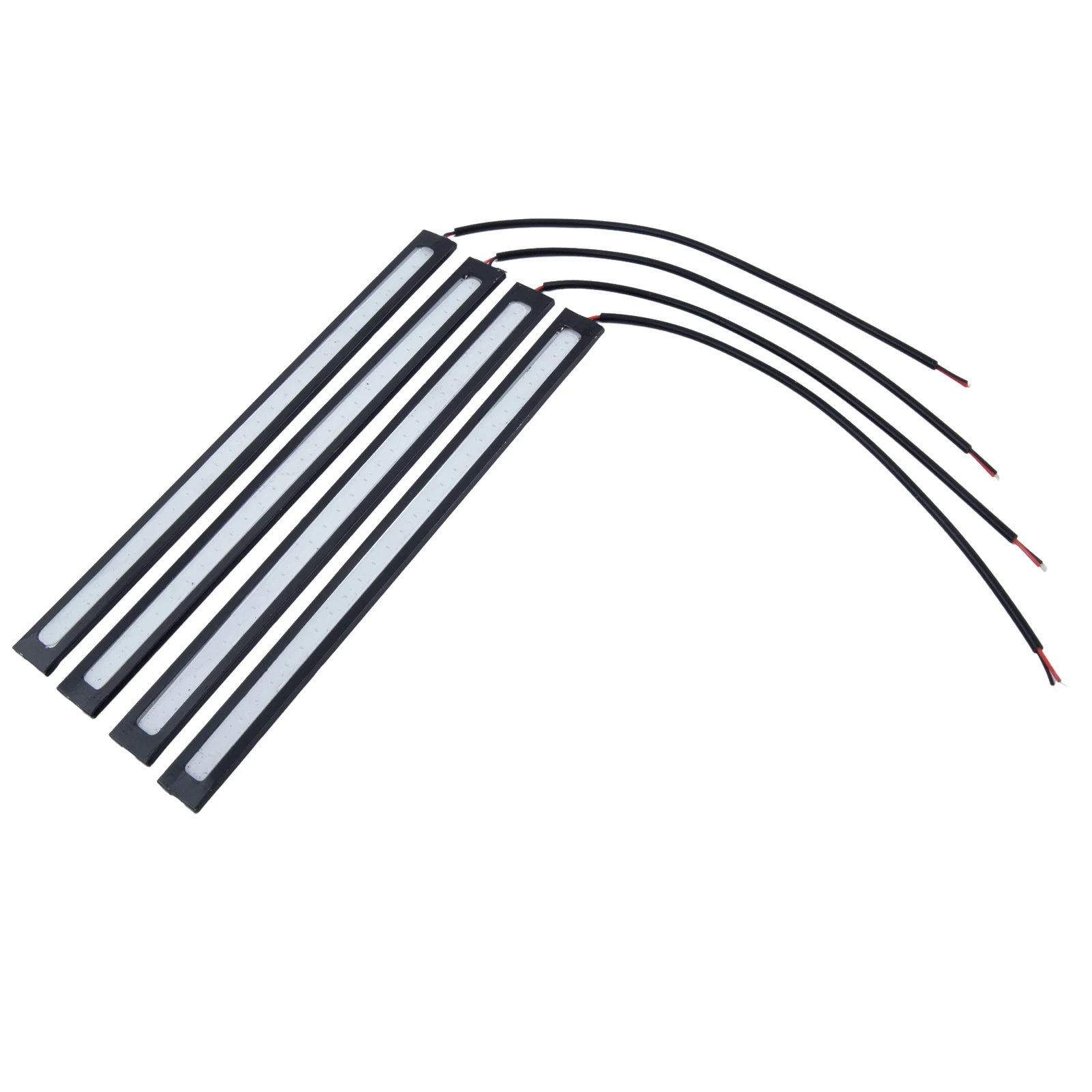 

4pcs Car Led Light Bar Styling LED COB White Atmosphere Interior Light Auto Daytime Running Lights DC 12V 17cm