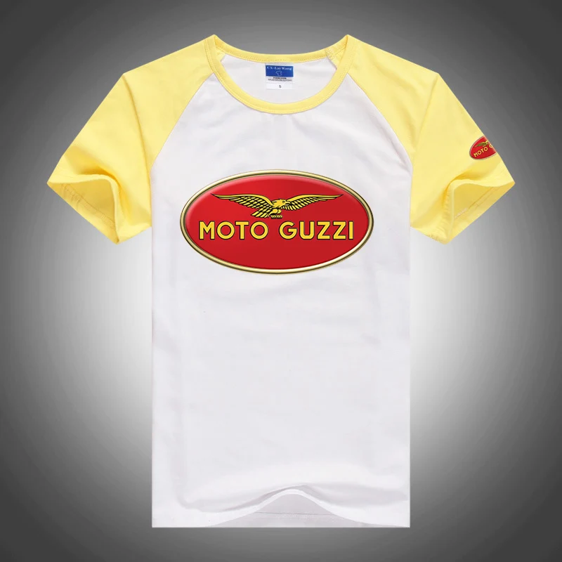 designer shirts 2022 Summer New Moto Guzzi Print Comfortable Solid Color Leisure Breathable Decal T-shirt Fashion Casual Round Neck Cotton Tops men t shirts