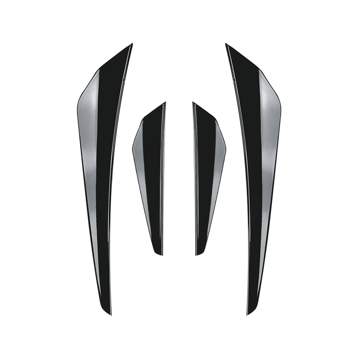 

Автомобильный яркий черный передний бампер, боковой разветвитель, спойлер, отделка, противотуманная модель для VW Golf MK8 Standard GTI Rline 2021-2023