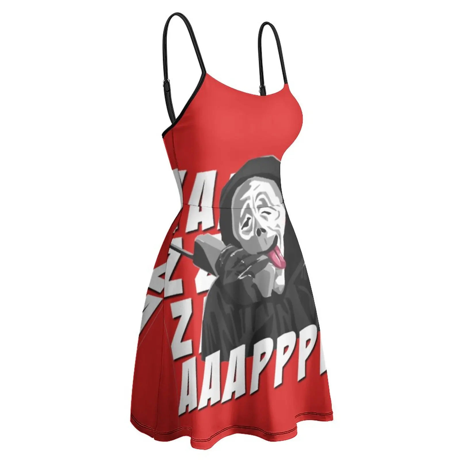 Ghostface Wazzzaapp Essential Women'S Sling Dress Graphic Vintage Sexy Women'S Dress Novità Party Strappy Dress