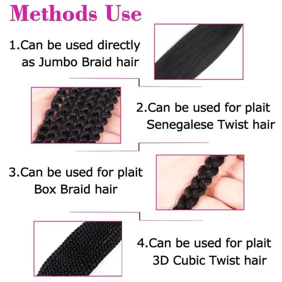Synthetic Pre Stretched Yaki Ombre Braiding Hair for Hair Extension braiding hair extensions