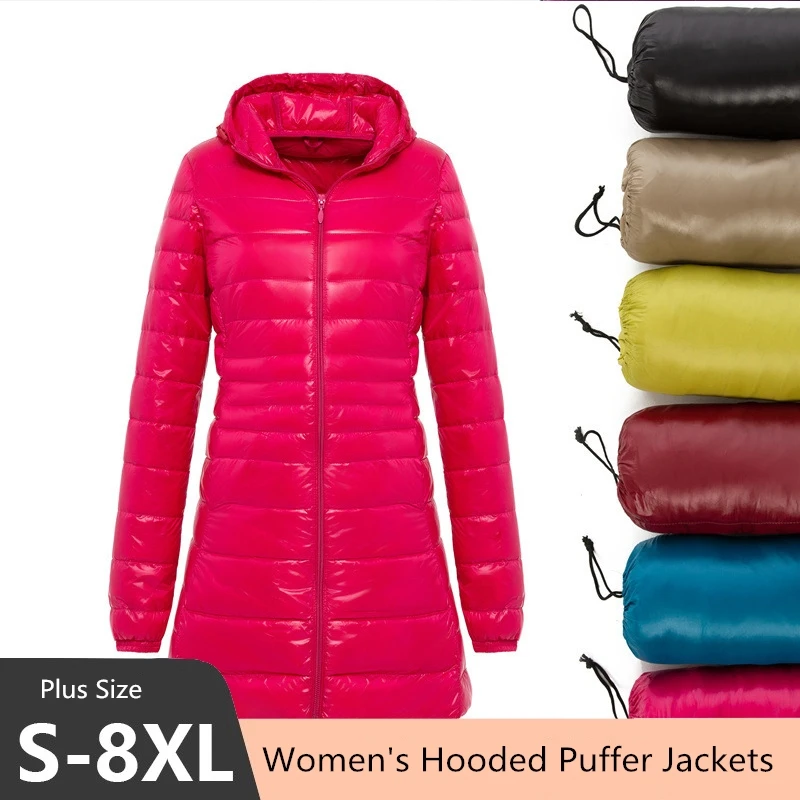 Trendy Autumn and Winter Plus Size  Women's Padded Jacket Mid-length Shiny Warm Cotton Jacket