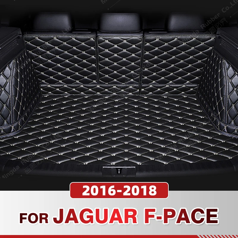 

Auto Full Coverage Trunk Mat For Jaguar F-Pace 2016-2018 17 Car Boot Cover Pad Cargo Liner Interior Protector Accessories