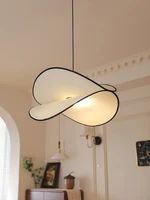 Lampe en tissu Wine--Sabi, lustre rétro, style français, chambre à coucher, vent ancien, famille d'accueil, restaurant, salon, crème 2