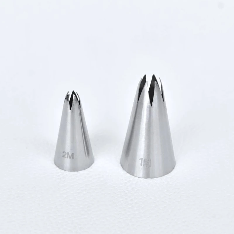 Description Picture 6 of item#1M 2M Open Star Pastry Tip  Piping Tip Nozzle Cake Decorating Tips Writing Tube Icing Nozzle Baking & Pastry Tools Baking Tools