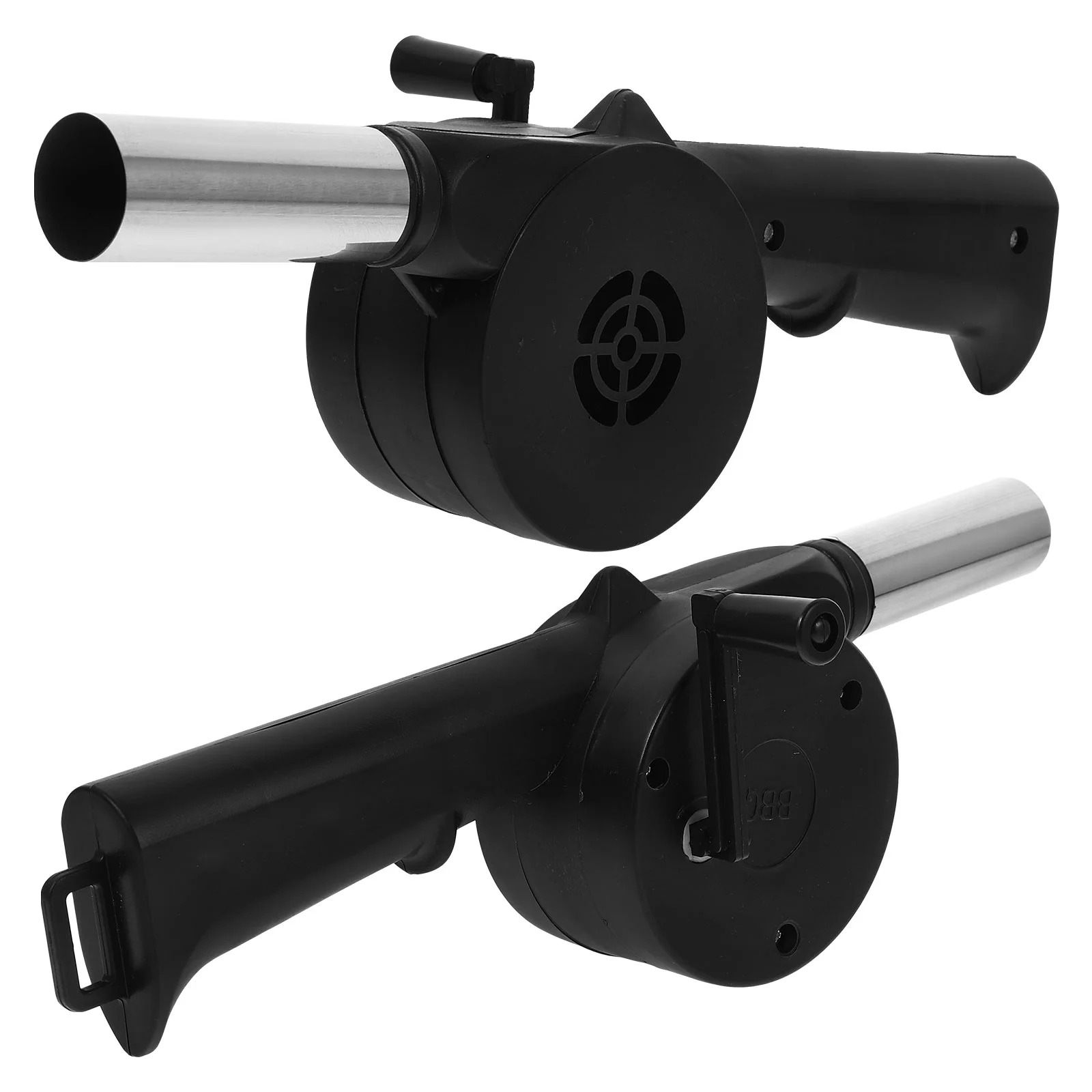 

2 Pcs Blower Camping Picnic Supplies Accessories Hand Crank Air Fire Plastic Grilling