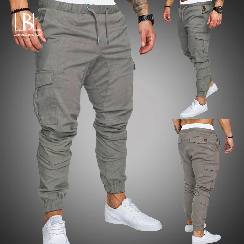 2018 nueva moda pantalones de chándal Casual hombre Pantalones de algodón pantalones de chándal para hombre Joggers pantalones a rayas gimnasios de ropa más ropa de tamaño 5XL _ -