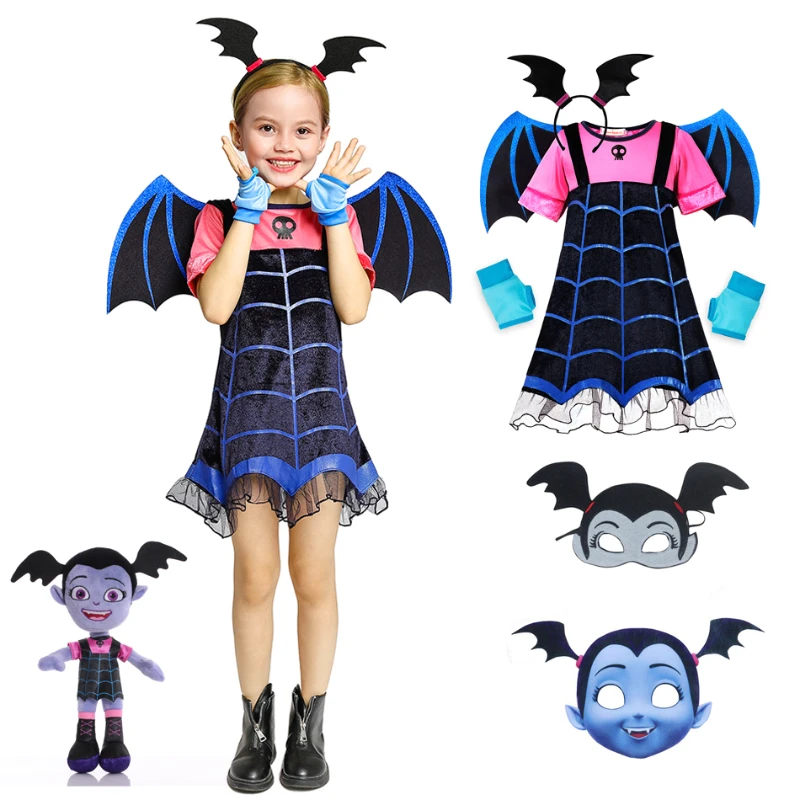 Vampirina Cosplay Dress Girl Kids Princess Dress Up Christmas
