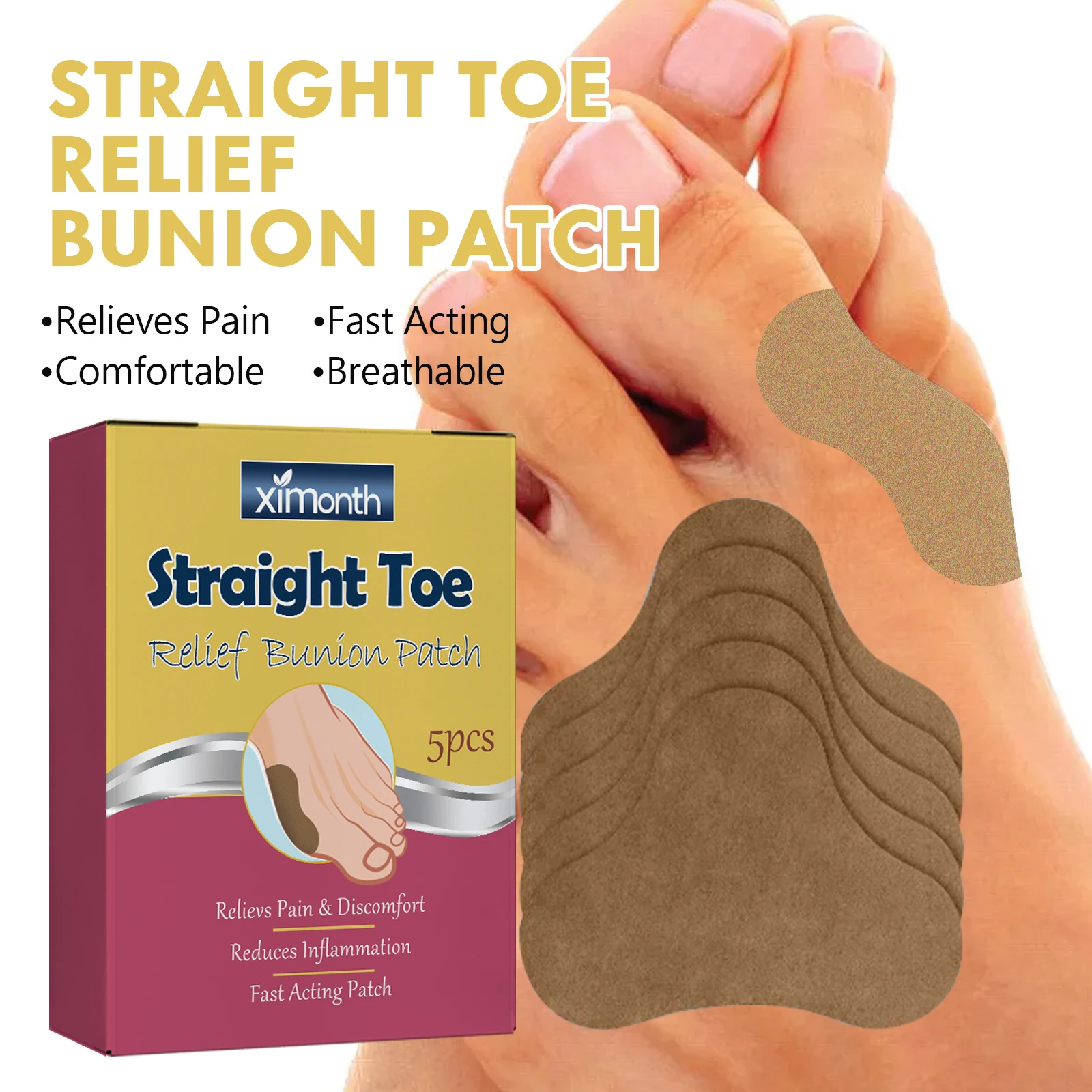 Bunion patch for thumb joint pain, numbness, finger and wrist pain, tendon sheath bursa, muscle relaxation patch