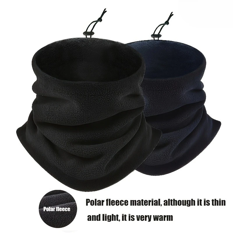 1PC Men's Heavy-Duty Thermal Balaclava Face Mask - Windproof Fleece Lining & Breathable Neck Gaiter for Skiing, Cycling