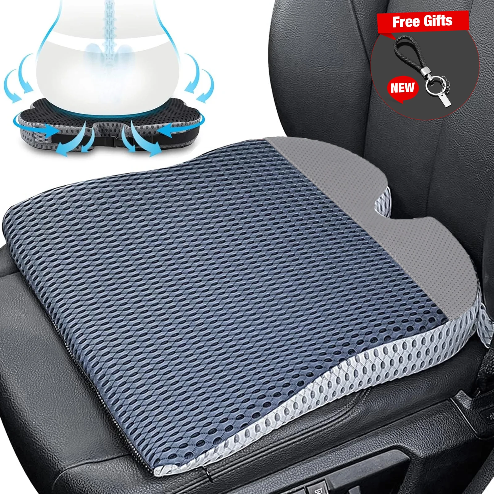 Gel Car Wedge Cushion Chair Cushion Wedge Car Seat Cushion For