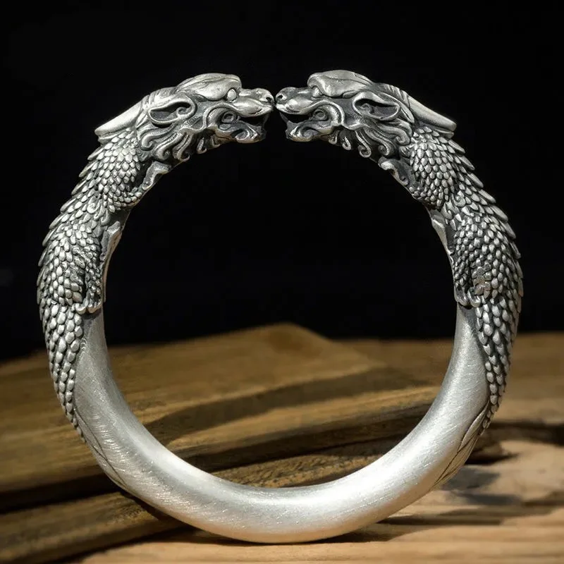 

Personality Pi Xiu Cuff Bangle Bracelet for Men Women's Vintage Opening Animal Bangle Cool Punk Party Jewelry Accessories