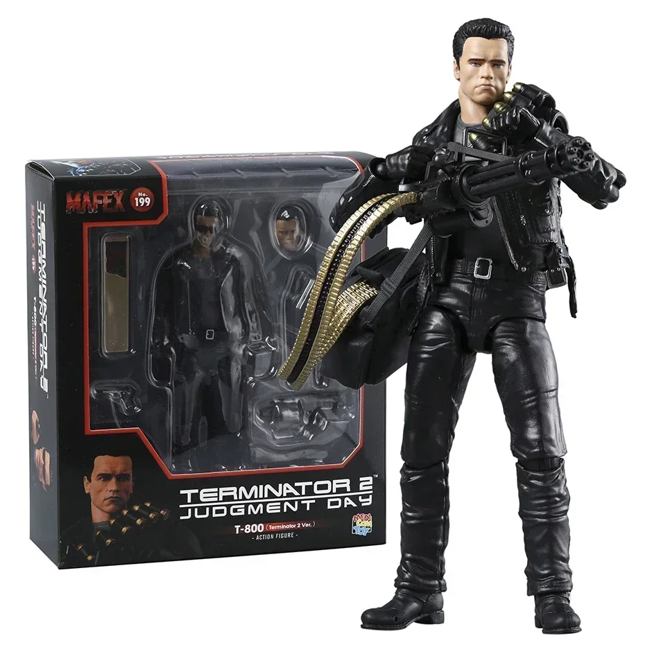 Mafex-terminator 2、判断日T-800、no.199、t2 ver。アクション