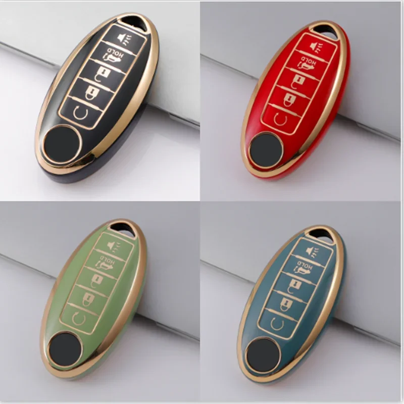 5 Buttons TPU Shell Fob Holder Keychain Protector For Nissan Rouge Maxima Altima Sentra Murano Qashqai Car Remote Key Case Cover key case key case cover car key shell remote control case cover